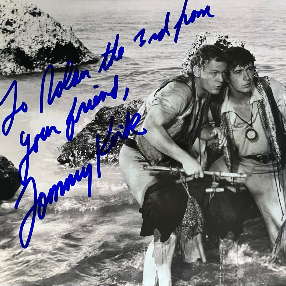 DISNEY Signed 8x10 / TOMMY KIRK & James MacArthur / SWISS FAMILY ROBINSON (1960)